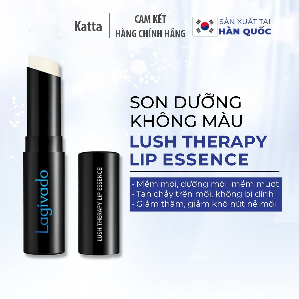 Son dưỡng không màu cấp ẩm, giữ môi không bị bong tróc nứt nẻ Lush Therapy Lip Essence dạng thỏi - Katta_LG_015