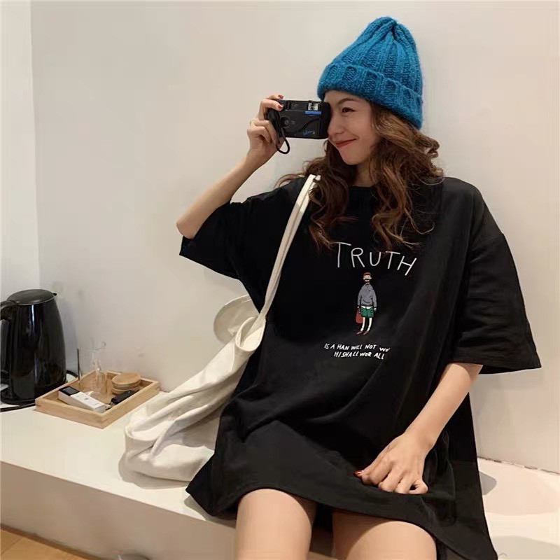 Áo phông unisex form rộng thun tay lỡ oversize nam nữ đẹp ulzzang TRUTH ANHStore A05