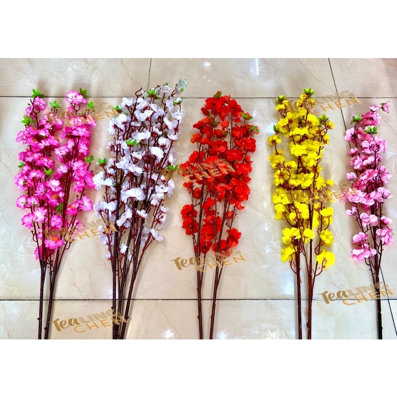 BÁN LẺ GIÁ SỈ - CÀNH HOA MAI HOA ĐÀO GIẢ SIZE LỚN TRANG TRÍ NGÀY TẾT SIÊU ĐẸP