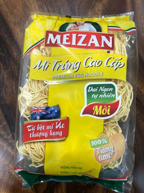 Mì trứng cao cấp Meizan gói 250g