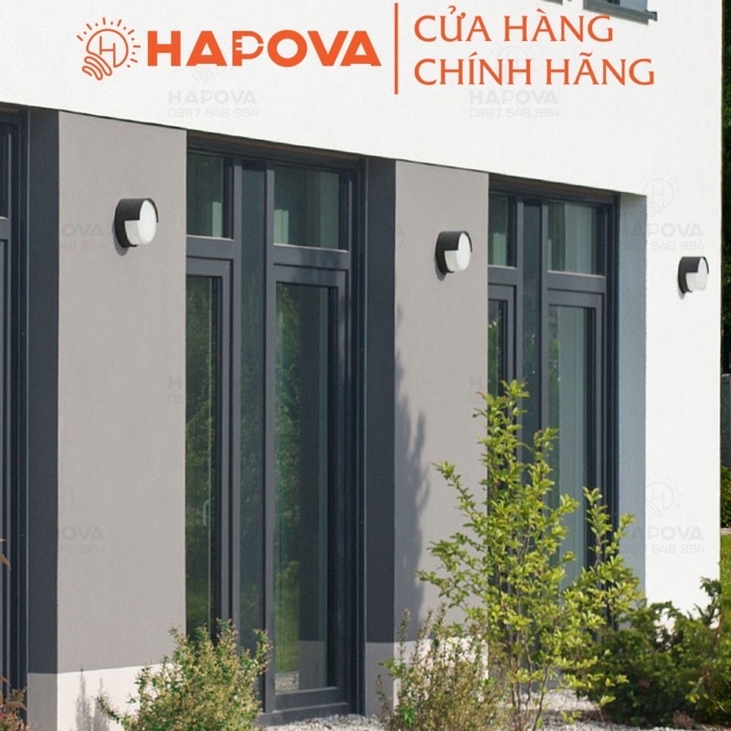 Đèn treo tường, đèn gắn tường ngoài trời trang trí hình tròn HAPOVA TECSE 1026