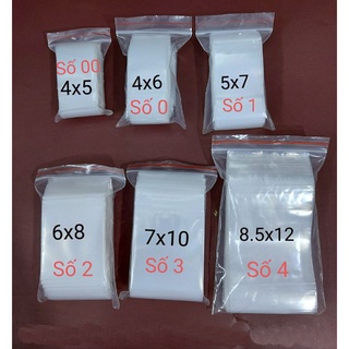 100 gam túi zip chỉ trắng chọn size