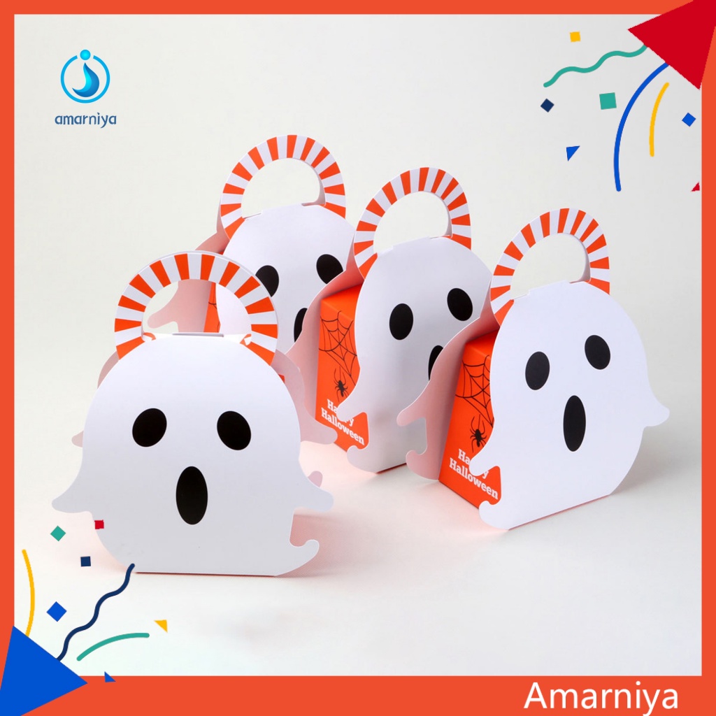 Bộ 5 Hộp Đựng Kẹo Hình Con Ma Dùng Cho Tiệc Halloween
