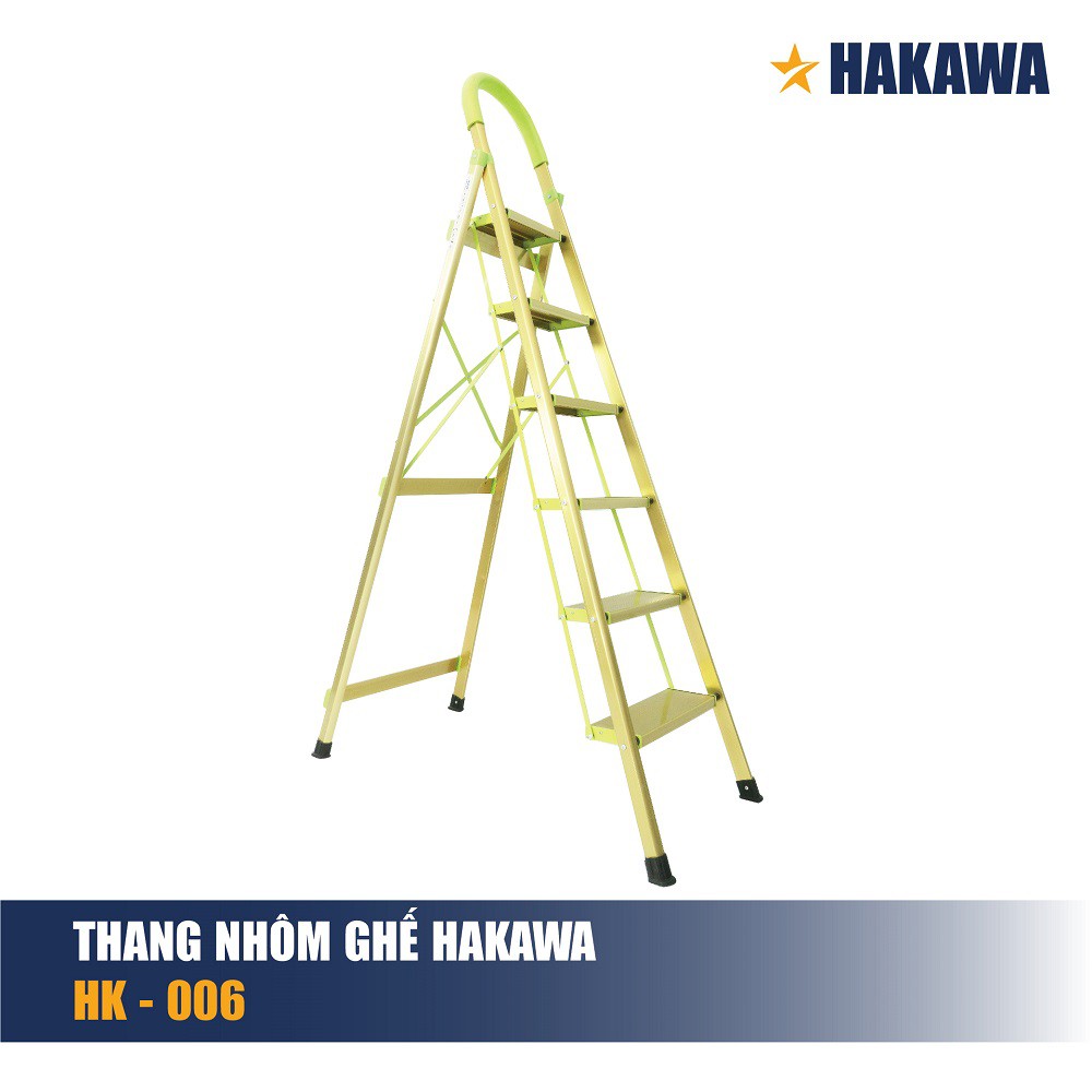 Thang nhôm ghế cao cấp HAKAWA - HK-006 - Phân phối chính hãng - Bảo hành 2 năm