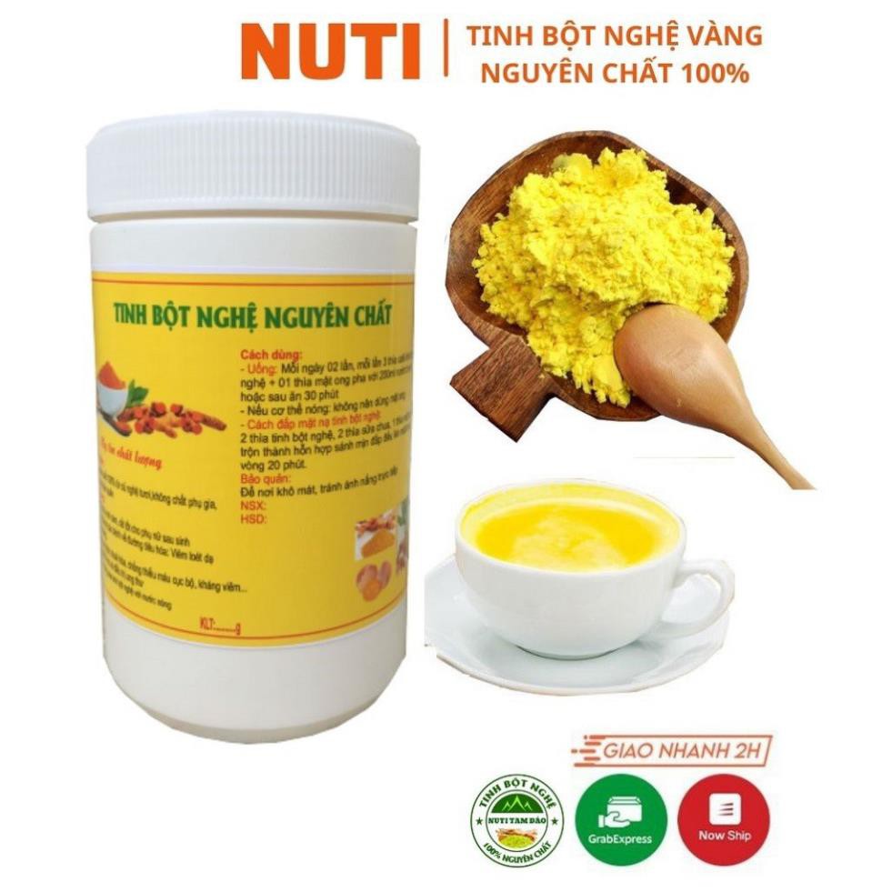 Tinh bột nghệ vàng nguyên chất TAM ĐẢO 500g, tinh bột nghệ vàng đỏ nghệ viên làm đẹp chữa đau dạ dày liền sẹo vết thâm