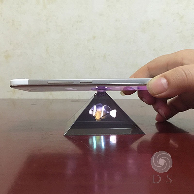 Bộ máy chiếu 3D hình kim tự tháp cho điện thoại thông minh