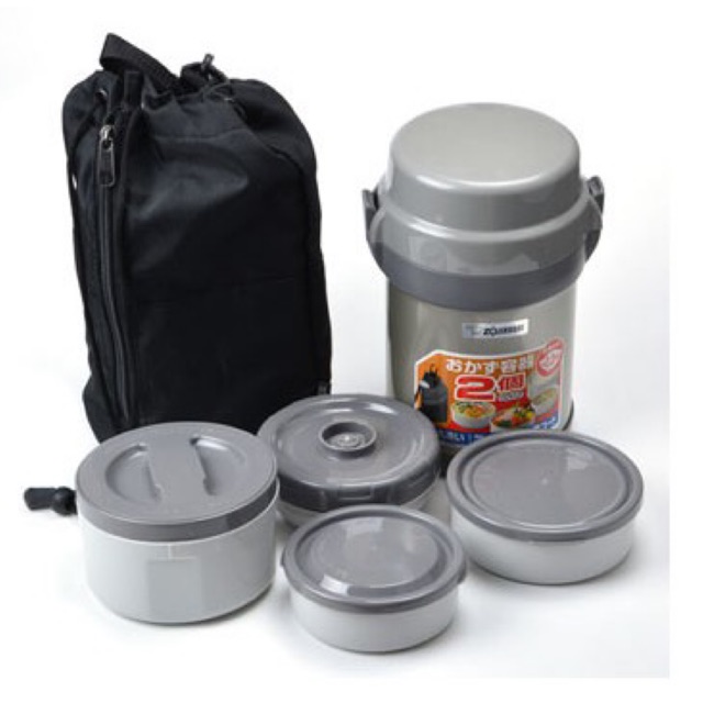 Cặp lồng đựng cơm Zojirushi SL-JAF14-HG (4 ngăn)