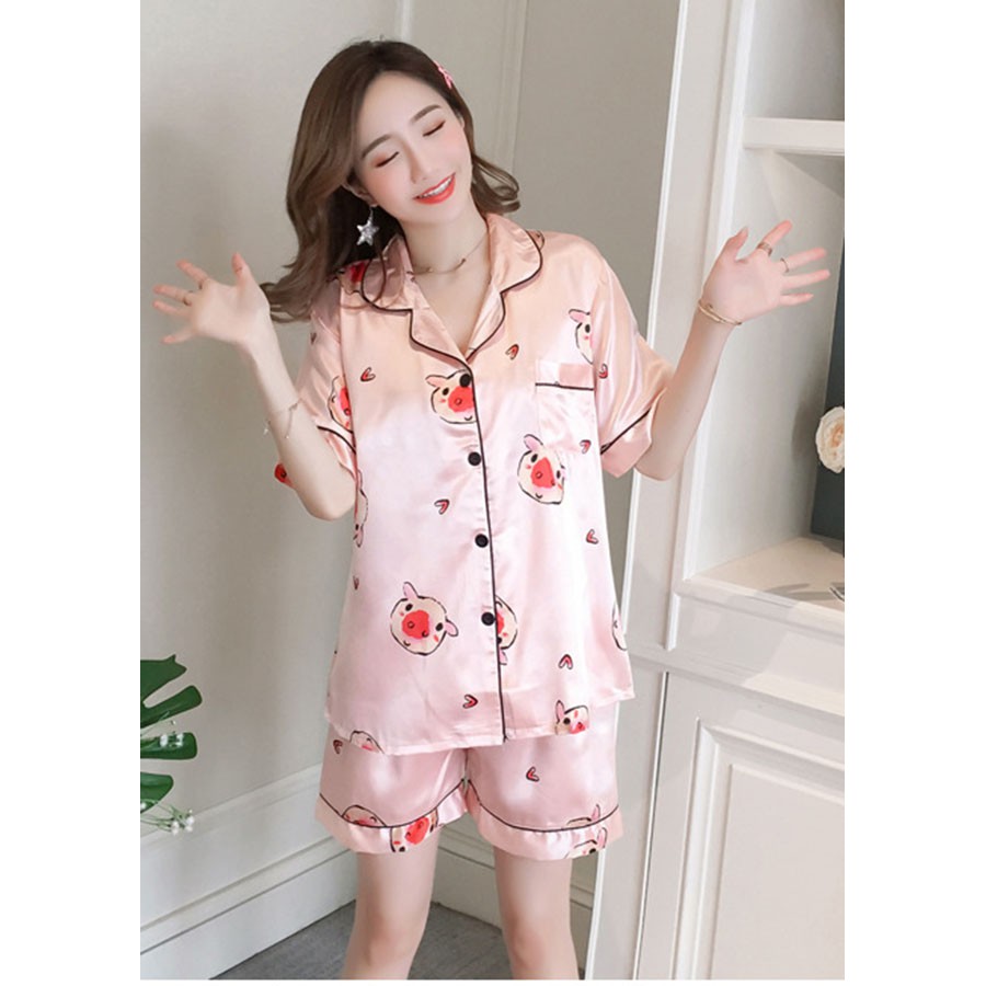 Bộ Pijama Chất lụa cao cấp siêu mát lạnh