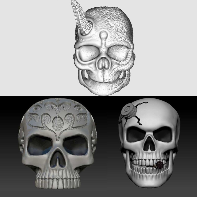 Bông Tai Hình Đầu Lâu Phong Cách Gothic Cho Nam Và Nữ