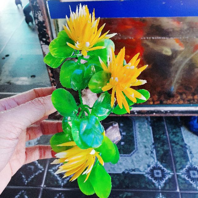 RONG GIẢ CÂY LỦA TRANG TRÍ HỒ CÁ NON BỘ 15cm