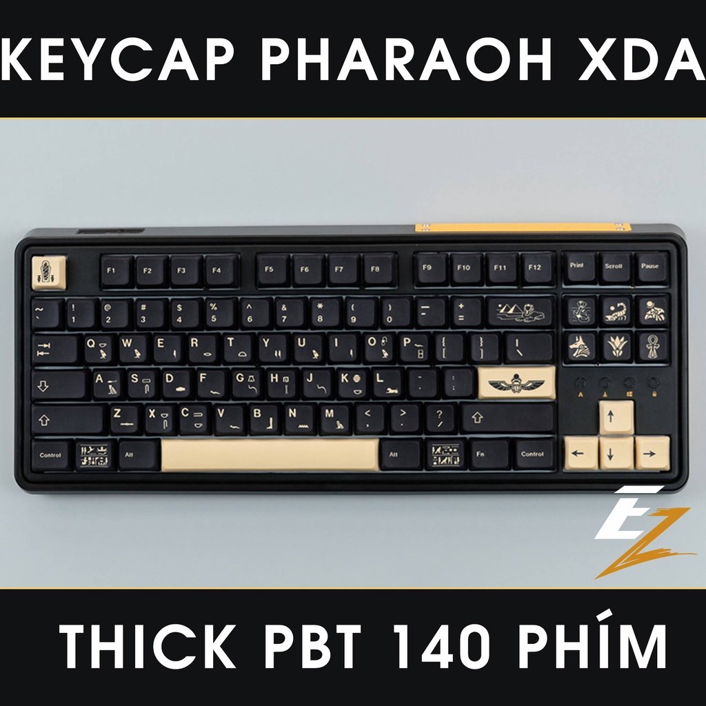 Keycap Cho Bàn Phím Cơ Pharaoh Thick PBT XDA Profile 140 Phím