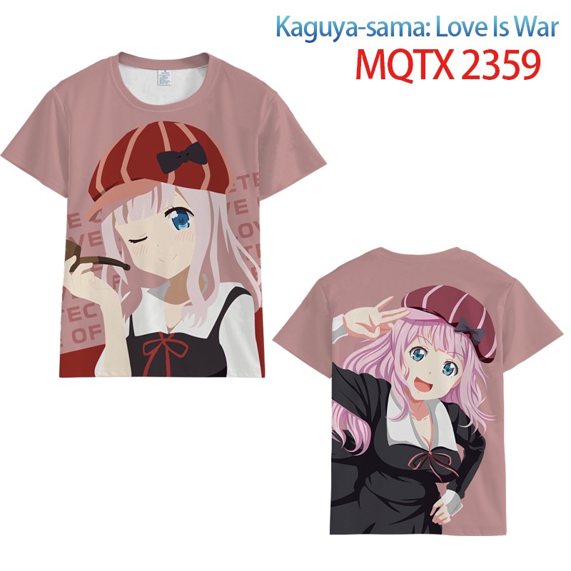 Áo Thun Tay Ngắn In Họa Tiết Anime Miss Kaiya Wants Me Confession Thời Trang Mùa Hè