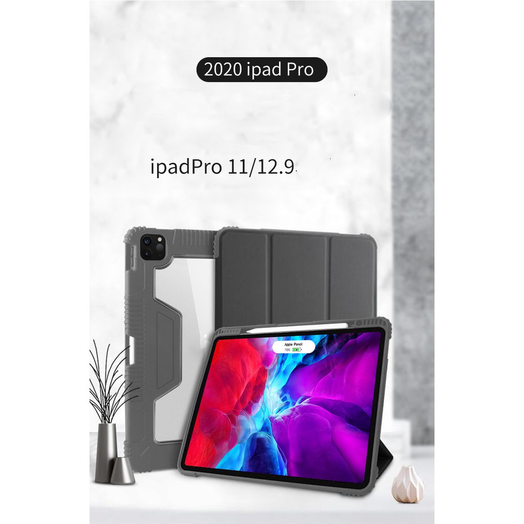 Bao Da Case Cover Ringke Air Dành Cho iPad Pro 11 inch (2020) / iPad Air 4 (10.9 inch) Có Khe Cắm Apple Pencil
