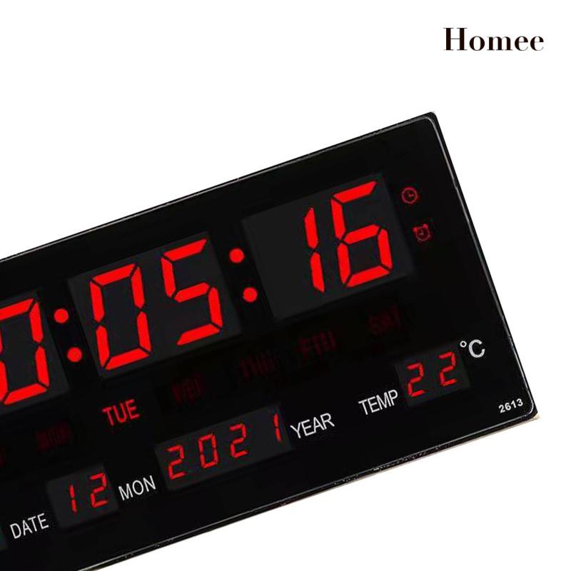 ”Đồng hồ báo thức đèn LED treo tường 12/14H”