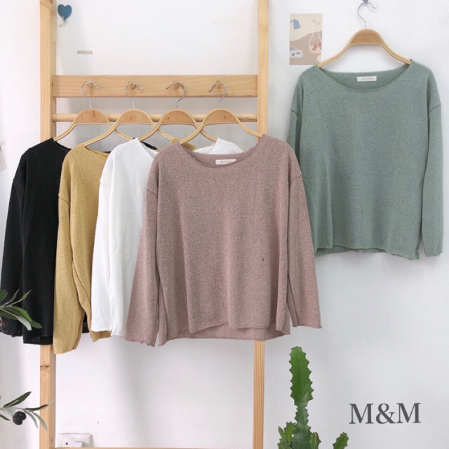 Áo tay dài dệt kim siêu xinh