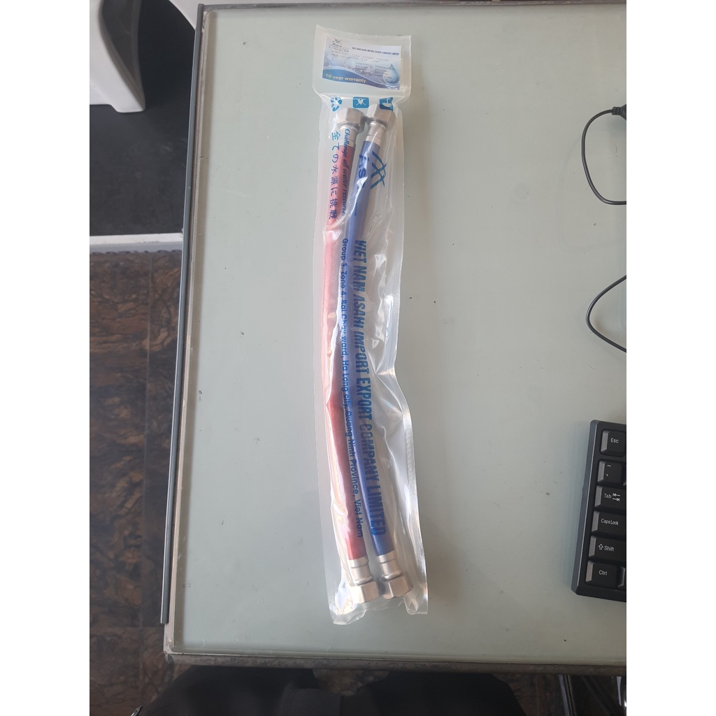 Dây cấp bình nóng lạnh inox 304 bọc nhựa cao cấp 40cm và 60cm
