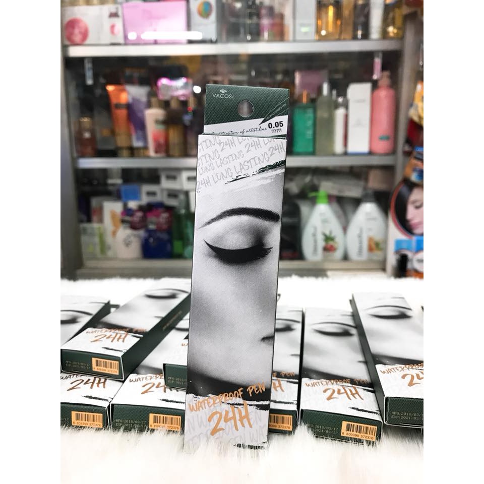 BÚT KẺ MẮT NƯỚC VACOSI ĐEN BÓNG - 24H KHÔNG TRÔI | BigBuy360 - bigbuy360.vn