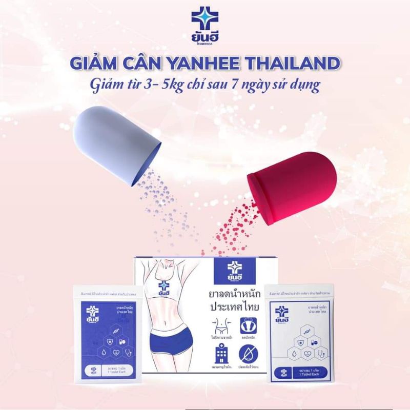 Detox đốt mỡ triệt tiêu mỡ thừa vĩnh viễn yanhee thái lan hộp 28 viên