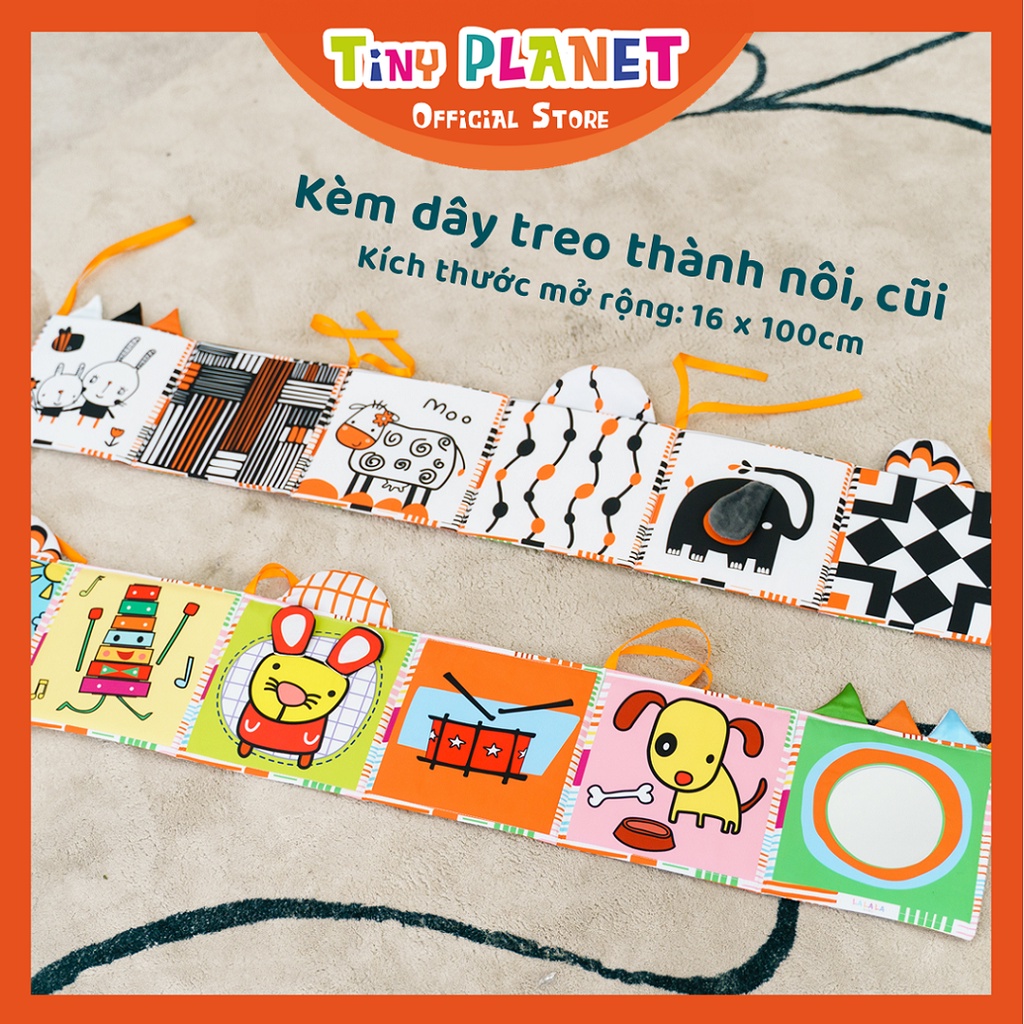 Quây cũi vải đồ chơi kích thích thị giác cho bé Lalala Baby 3in1