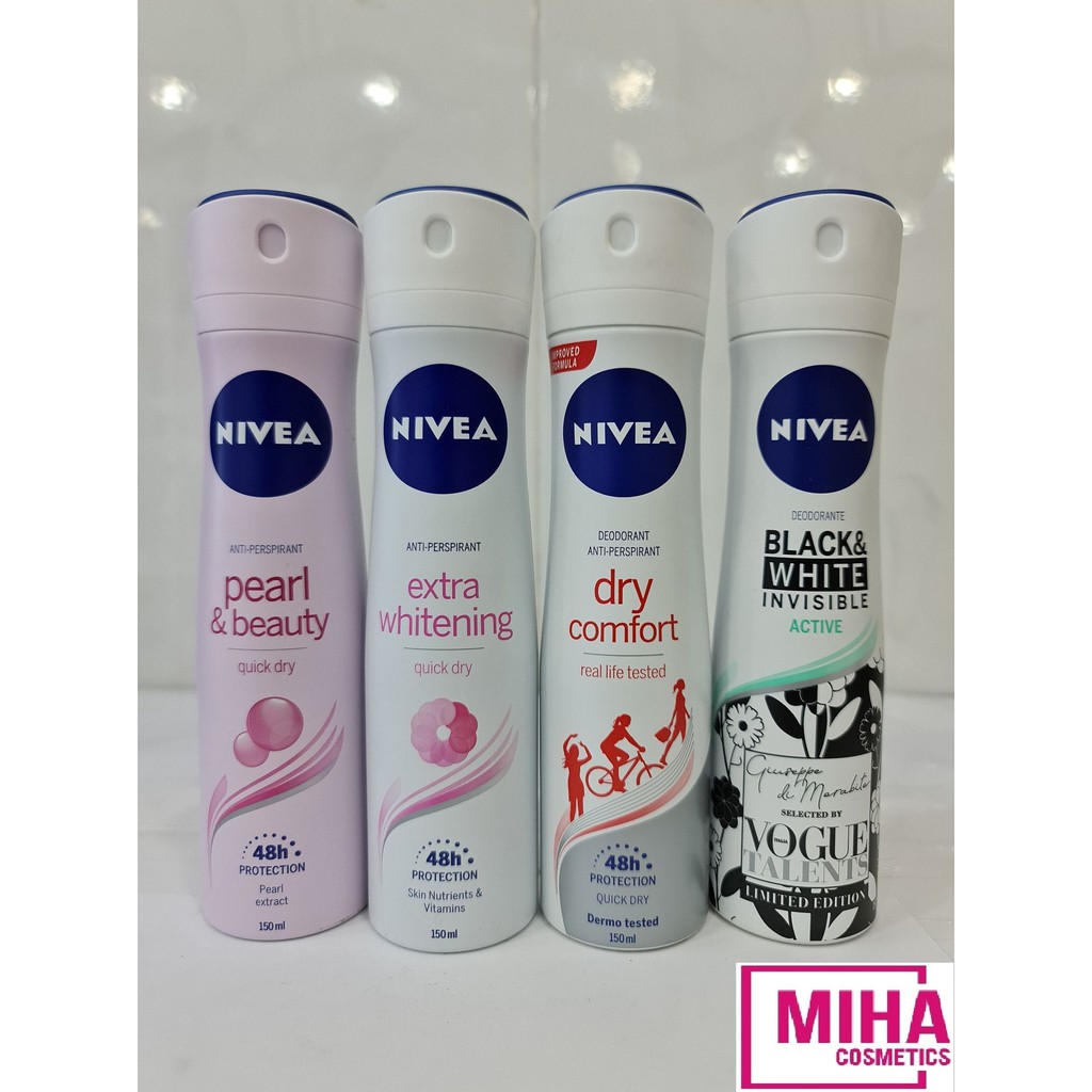 Xịt Khử Mùi Nữ NIVEA 150ml Thái Lan