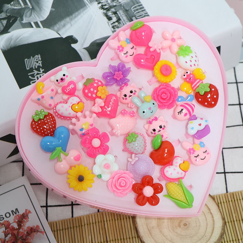 Bộ 10 Nhẫn Có Mặt Kiểu Hoạt Hình Dễ Thương Phong Cách Hàn Quốc