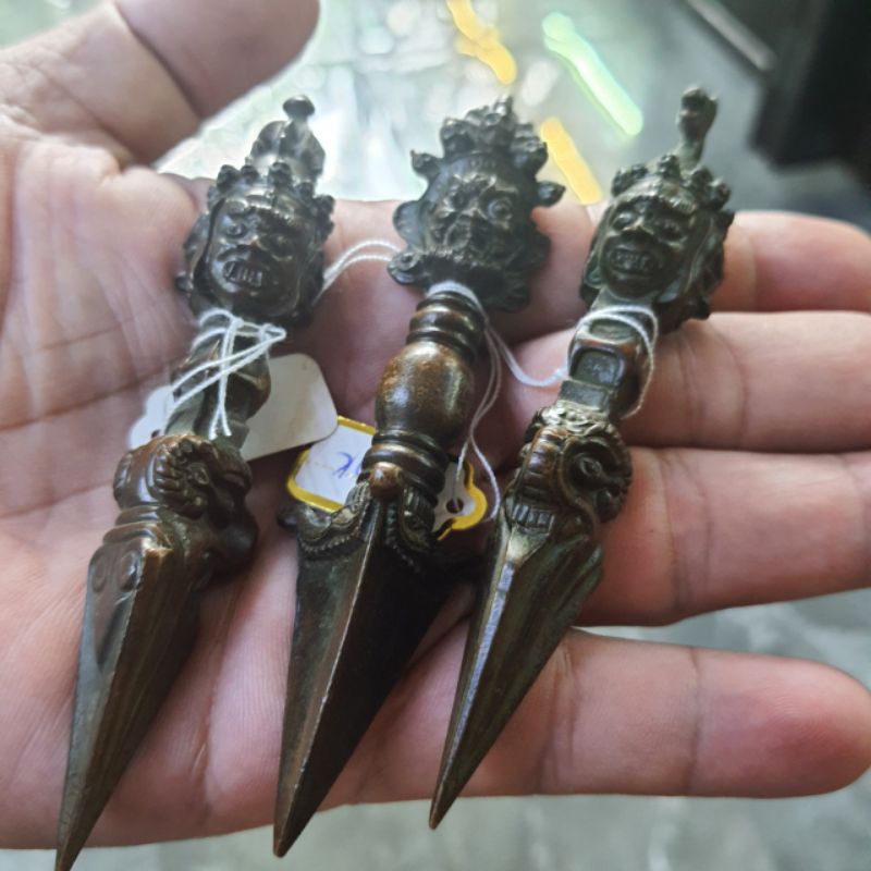 Bộ 3 chày Kim cang Phổ Ba, Mahakala, Mã đầu Minh vương Pháp khí Mật tông