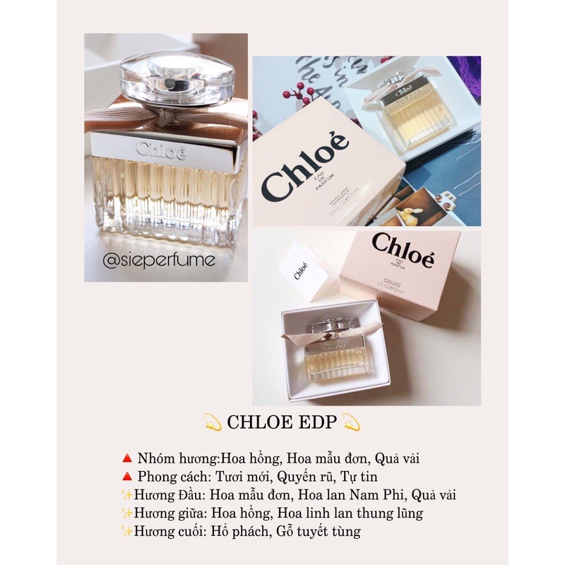 Nước hoa nữ Chloe EDP full seal 75ml