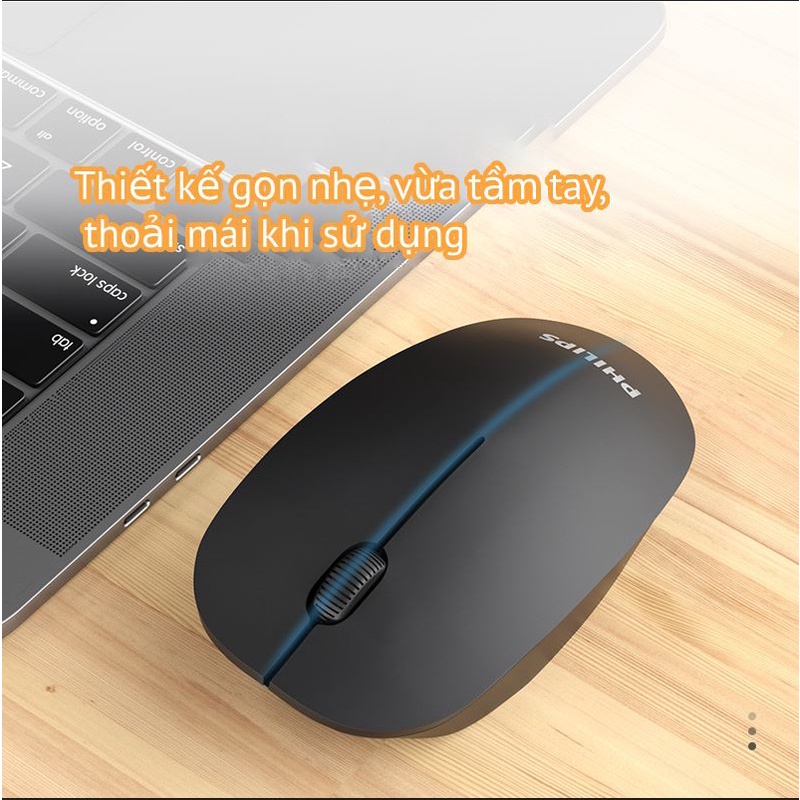 Chuột máy tính không dây bluetooth  chính hãng Philip chuyên PC Gaming Máy tính Laptop