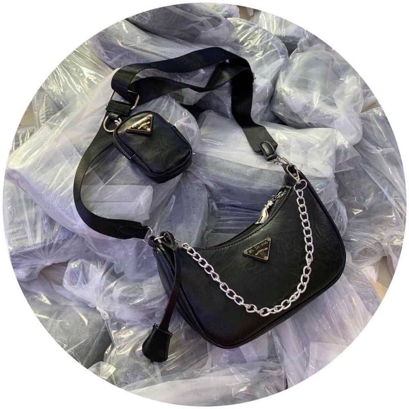 Set túi đeo chéo,kết hợp đeo kẹp lách-kèm ảnh tự chụp