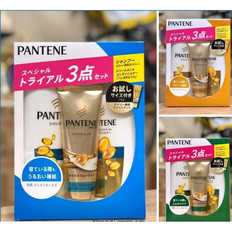 Bộ Dầu Gội Pantene Sét 3 Mẫu Mới 2021