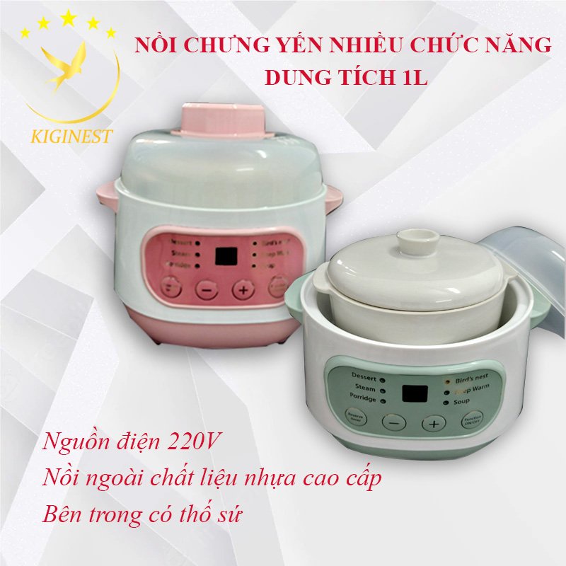 NỒI CHƯNG ĐA NĂNG 1L - CHƯNG YẾN, NẤU CHÁO, HẦM SÚP...