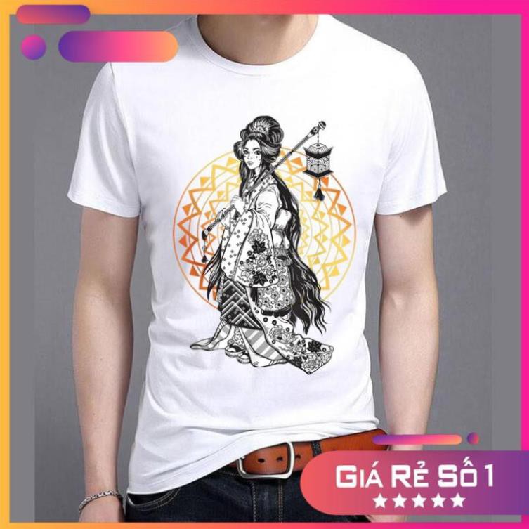 Áo thun am nữ geisha Nhật bản 19