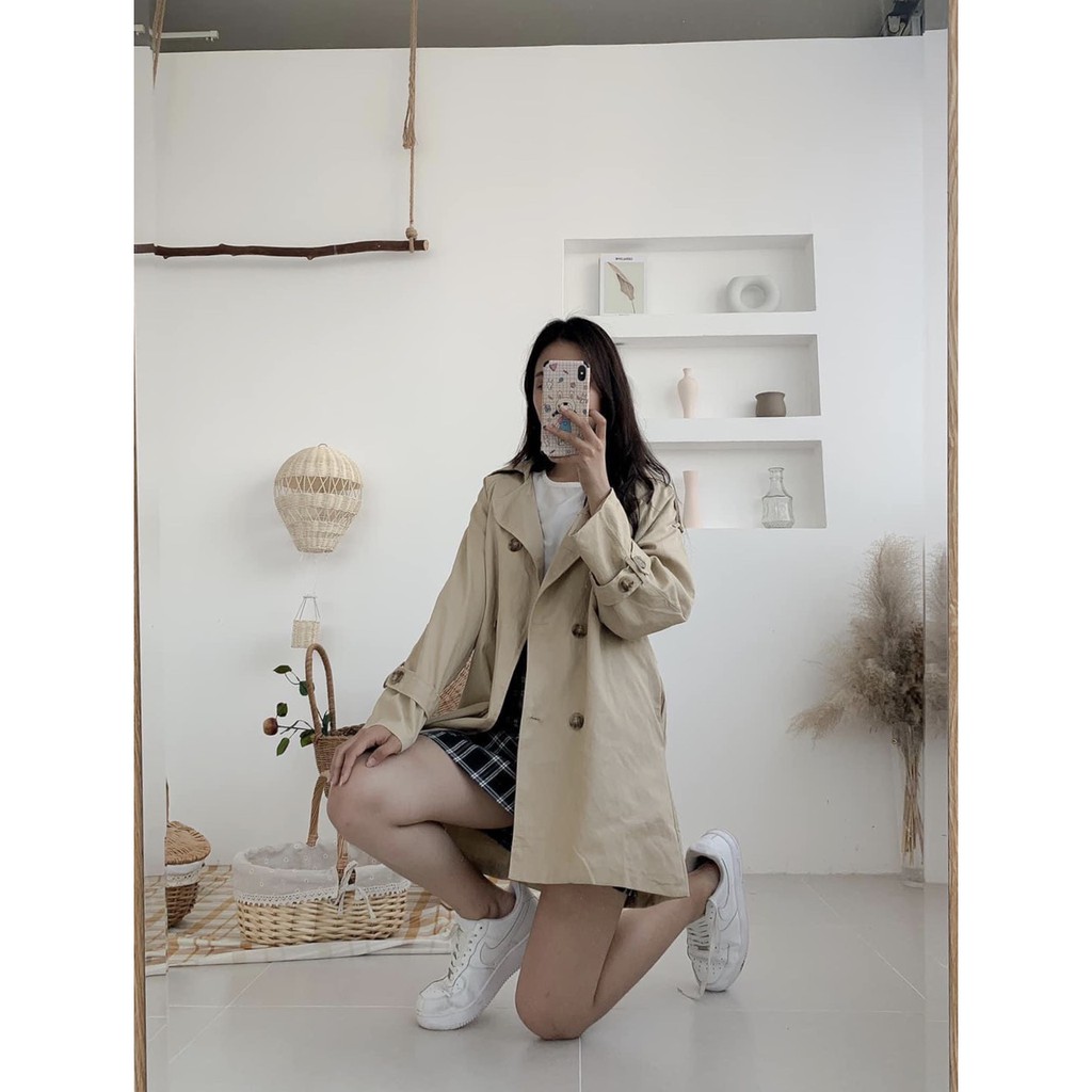 Áo mangto kaki siêu đẹp - áo khoác kaki dáng dài ulzzang | BigBuy360 - bigbuy360.vn