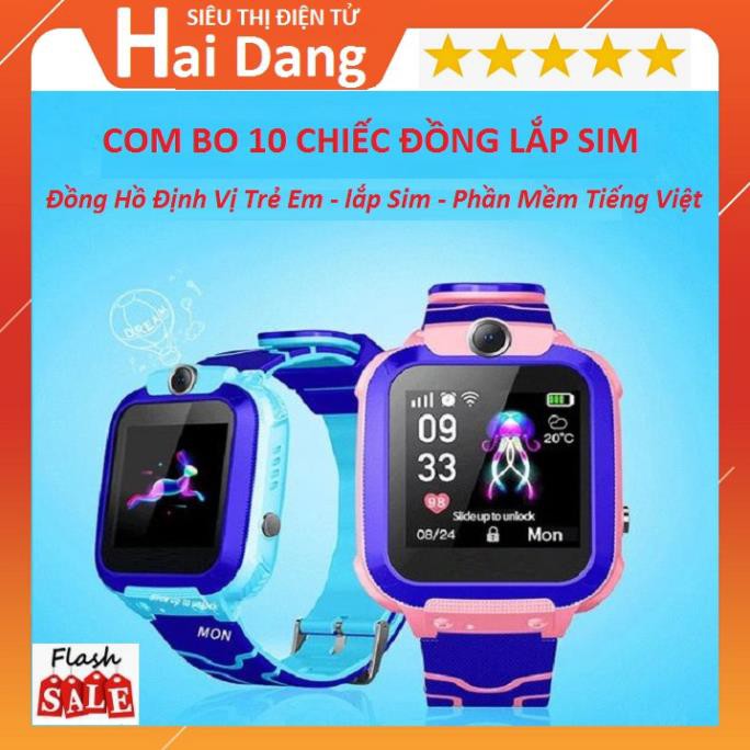 ComBO 10 Chiếc Đồng Hồ Định Vị Trẻ Em Đồng Hồ Lắp Sim Nghe Gọi Chống Nước Tiếng Việt