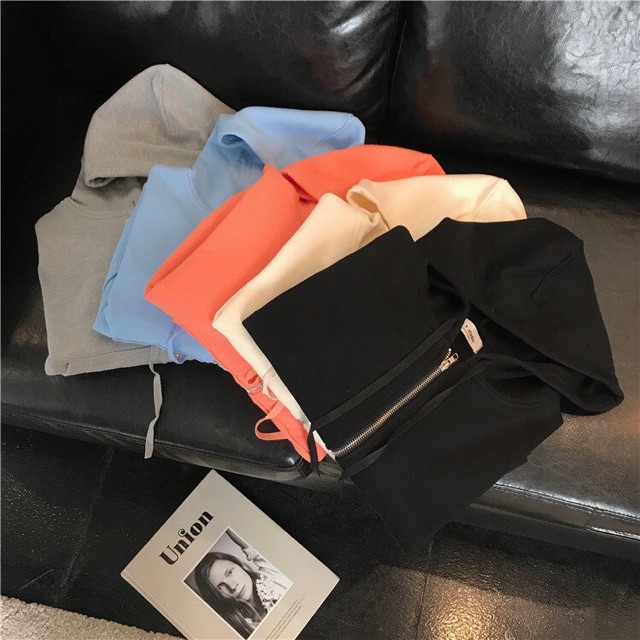 [Mã FATHANG5 giảm 10K đơn 50K]  Áo khoác nỉ dáng ngắn style korea | BigBuy360 - bigbuy360.vn