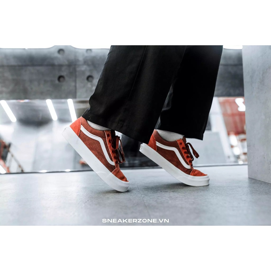 Giày chính hãng Vans Old Skool Classic x Jcrew 'Red Orche' - RC3