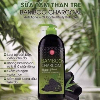 Sữa tắm trị mụn 🍅FREE SHIP🍅 Sữa tắm than tre Cathy Doll Bamboo Charcial trị mụn lưng Thái lan