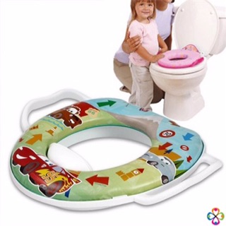 Đệm lót bồn cầu cho bé (xanh)