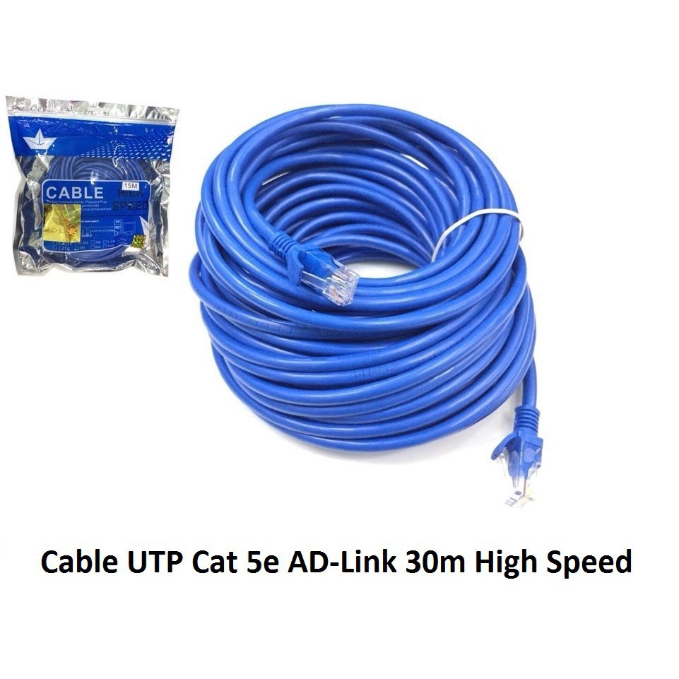 Cáp mạng UTP Cat 5e AD-Link High Speed 30m bấm sẵn 2 đầu thumbnail