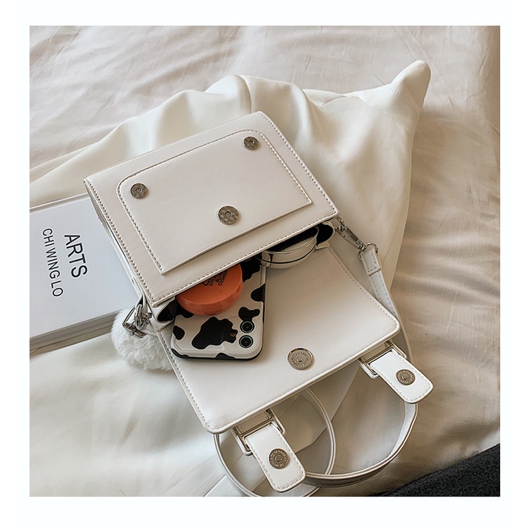 Túi Xách Đeo Vai Kiểu Vuông Nhỏ Thời Trang Pháp Quý Phái