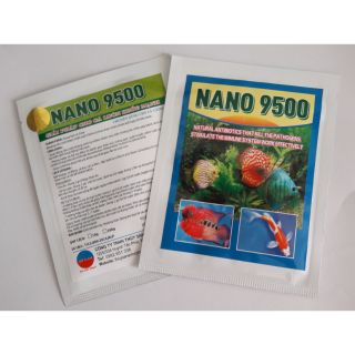 NANO 9500 quy cách 10g và 100g. Khoáng Tiền Sinh Học. Giúp cá . Vi sinh khỏe. Web : thuysananlocphat.com. tel 0983690091