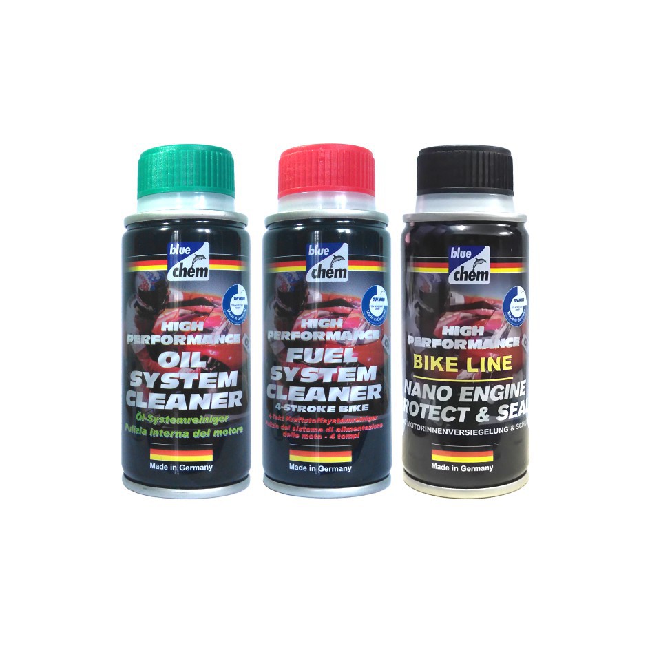 Bộ sản phẩm Bluechem Fuel cleaner, Oil System cleaner, Nano protect