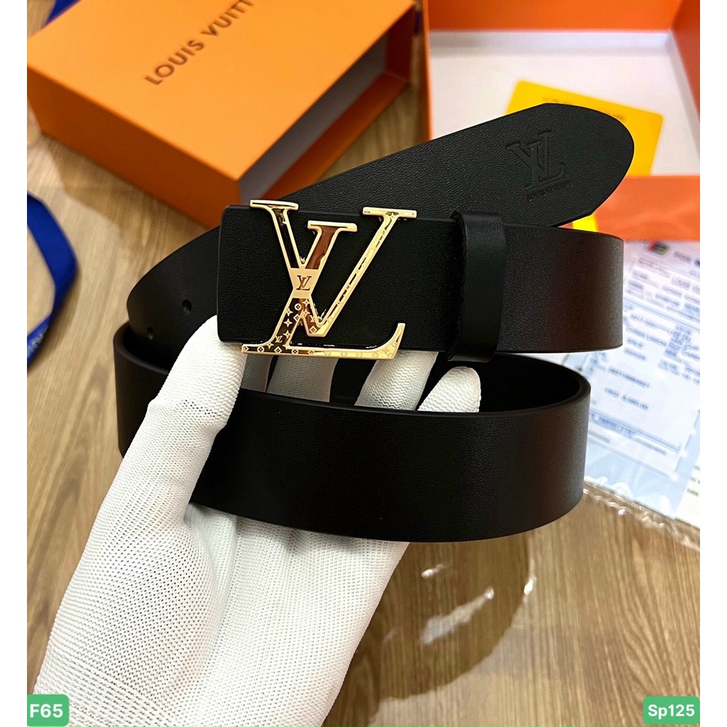 Thắt lưng nam LV cao cấp🔥 Dây lưng da thật nguyên miếng fullbox