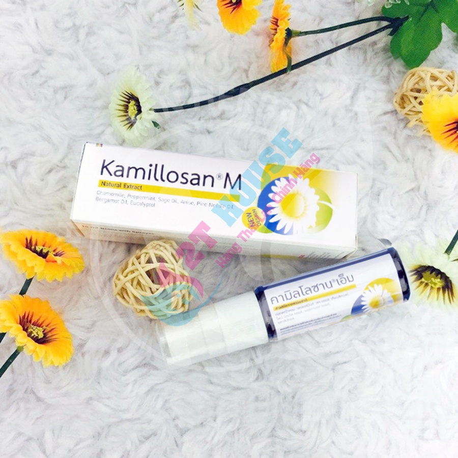 CHAI XỊT VIÊM ĐAU HỌNG KAMILLOSAN HOA CÚC THÁI LAN 35G