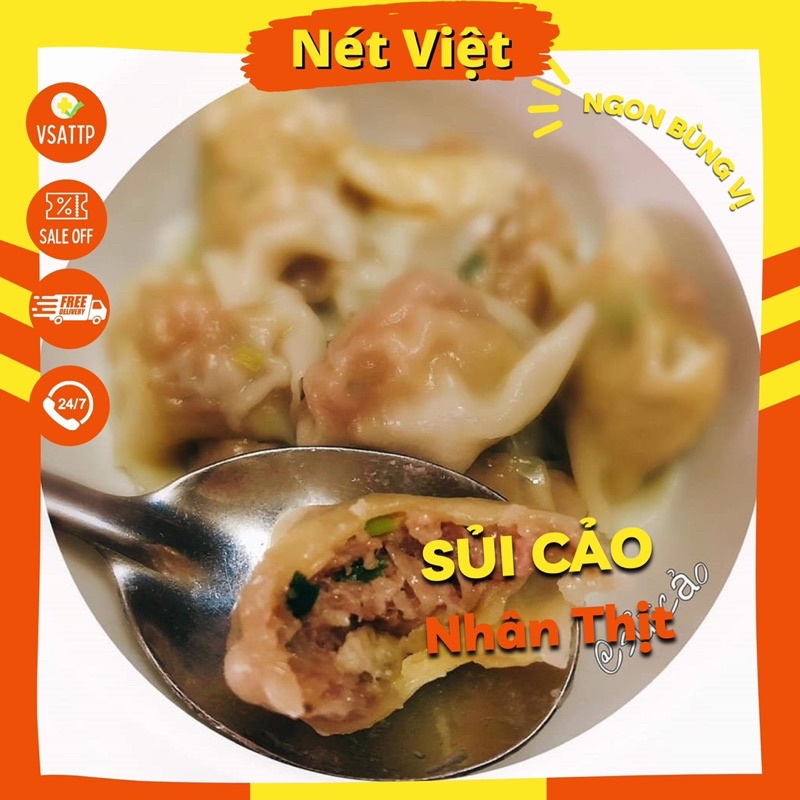 Sủi Cảo Nhân Tôm Hacao, Sủi Cảo Nhân Thịt Túi 1kg Thả Lẩu, Chiên Hấp Thơm Ngon