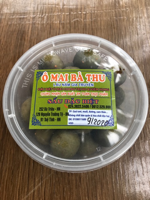 Ô mai Sấu bao tử giòn đặc biệt chính hiệu Bà Thu, 190 gam - siêu giòn ngon- đặc sản thủ đô Hà Nội