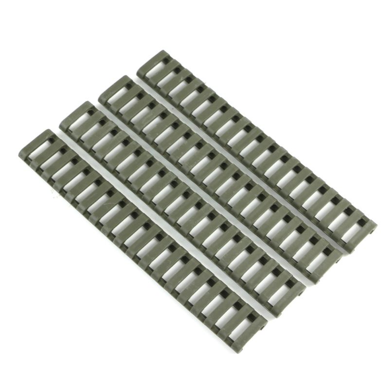 Set 4 Vỏ Bọc Bảo Vệ Tay Cầm Cửa Xe Picatinny 18 Rãnh