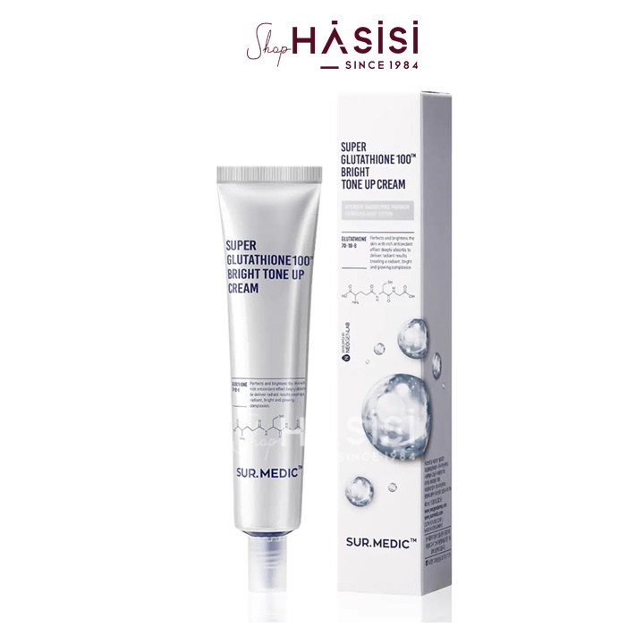 Kem Dưỡng Trắng Da Nâng Tông SUR.MEDIC - Super Glutathione 100 Bright Tone Up Cream 40ml