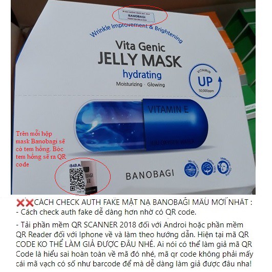 Mặt Nạ Vitamin Banobagi Vita Genic Jelly Mask 30ml [HSD: 2024]