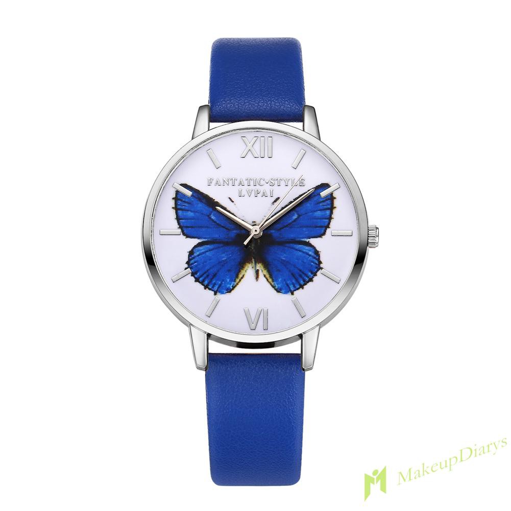 Đồng Hồ Lvpai Dây Da Hình Bướm Sang Trọng Cho Nữ